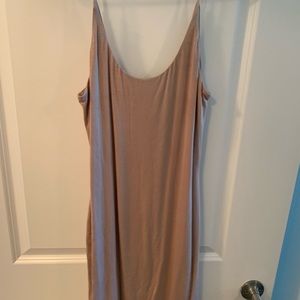 Tan bodycon dress